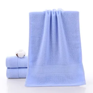 Premium cotton bath towel in light blue, soft and highly absorbent for daily use.