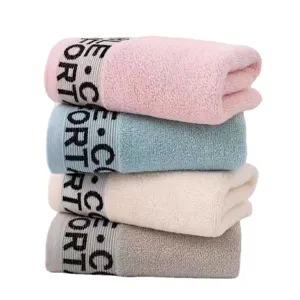 Katoen Zacht Absorberend Gezicht Handdoek Jacquard Thuis Badkamer Handdoeken
