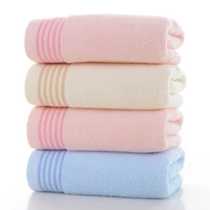 Reine Baumwolle Haushalt Gesichtshandtuch Einfaches Einfarbiges Jacquard Saugfähiges Weiches Paar Handtuch Badezimmer Handtuch