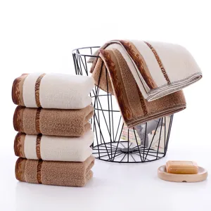 Verdicktes reines Baumwoll einfarbiges Handtuch weich absorbierendes Luxus Hotel Set