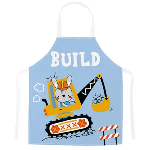 Kinder Bagger Cartoon Schürze niedlicher Hase Kochen Küche Latzschürze Anti-Flecken neu