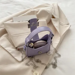 Korean style bow children handbag autumn new toddler single shoulder crossbody bag mini chain bag