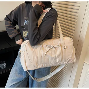 Large capacity waterproof sports fitness travel bag, lightweight crossbody bag for women.