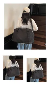 Large capacity travel duffel bag for sports, fitness and business trips with multi pockets.