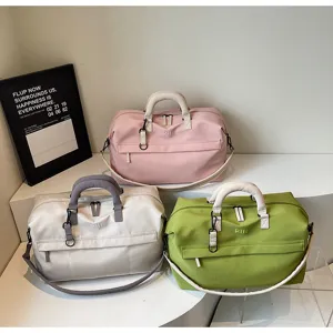Large capacity travel duffel bag for women lightweight shoulder handbag for gym sports