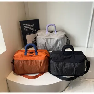 Large capacity travel duffel bag waterproof gym sports bag lightweight short trip handbag