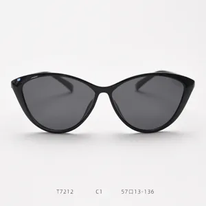 Retro cat eye sunglasses for women, large frame stylish polarized sun glasses for daily wear.