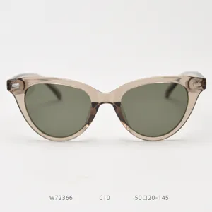 Classic cat-eye TR90 polarized sunglasses, vintage brown frame with dark lenses for daily wear.