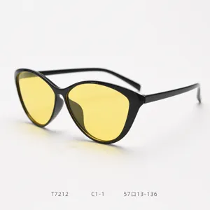 Retro cat-eye sunglasses for women large frame vintage fashion sun glasses trendy eyewear
