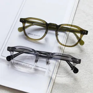 Vintage acetate optical glasses frames for men and women clear prescription eyewear.
