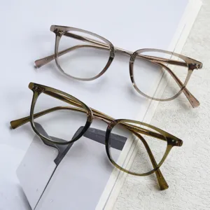 Montures de lunettes optiques rétro vintage pour hommes et femmes verres clairs