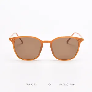 Detailed view of the Korean style square polarized sunglasses, featuring size 54-20-146 style.
