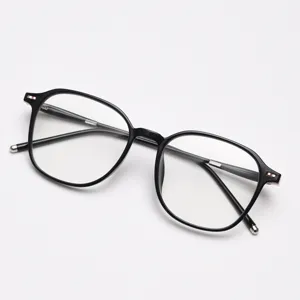 Montatura per occhiali da vista nera elegante per uomini e donne design leggero e quotidiano.