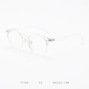 TR90 retro round eyeglasses frame clear optical glasses lightweight myopia spectacles
