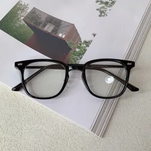 Fashion TR90 Metal Optical Glasses Frame Square Clear Lens Eyeglasses For Women Men Daily Eyewear Frame
