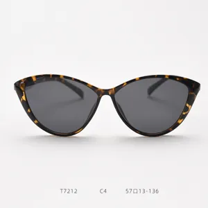 Vintage cat eye sunglasses for women large frame polarized shades fashionable eyewear detail