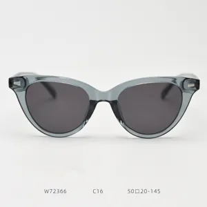 Retro cat eye sunglasses for women men polarized TR90 grey frame stylish vintage sun eyewear