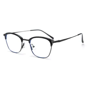 Retro metal optical glasses frame for men and women, vintage prescription ready clear eyewear.