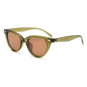 Olive green cat eye sunglasses for women men retro polarized eyewear stylish shades