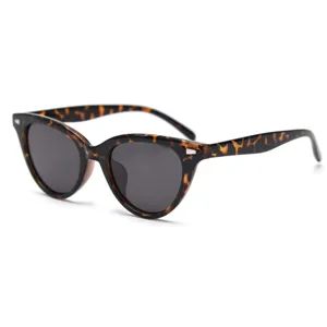 Retro tortoise shell cat eye polarized sunglasses for women and men fashion street style UV400