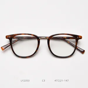 Monture de lunettes optiques style ecaille retro pour homme et femme style vintage chic
