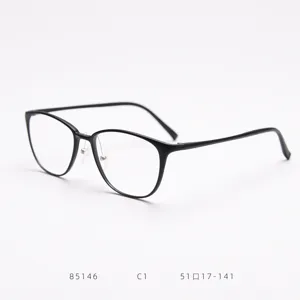 Black lightweight optical glasses frame for women, stylish round daily prescription eyewear!