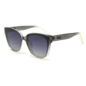 Fashion TR90 Big Frame Sunglasses Women UV400 Protection Gradient Nylon Lens Travel Outdoor Chic Sun Glasses