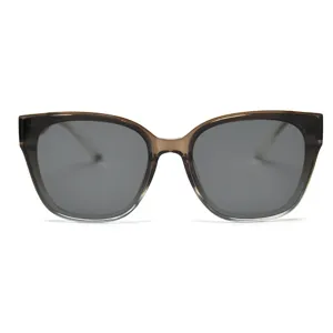 Stylish oversized gradient frame sunglasses for women, offering UV protection and trendy look.