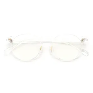 Clear round eyeglasses frame transparent optical glasses for daily wear unisex new