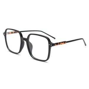 Montura de gafas óptica cuadrada gruesa y elegante para hombres y mujeres, moda.