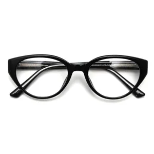 Women's Retro Cat Eye Eyeglass Frames TR90 Optical Flat Clear Lens Glasses Daily Fashion Spectacle Frame