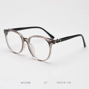 Clear Fashion Round Eyeglass Frame Vintage Retro Optical Glasses Spectacle Frame Detail