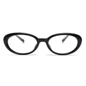Retro Small Oval Optical Glasses Frame Unisex TR90 Eyewear Clear Lens Fashion Vintage Eyeglass Frame For Daily Wear