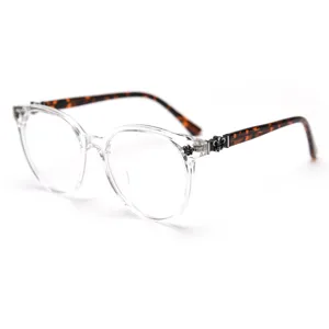 Clear round optical frame glasses stylish vintage transparent frame for men and women