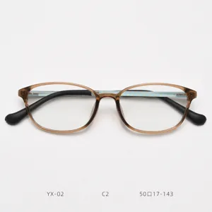 Korean style colorful TR90 light myopia glasses frame retro literary optical frame for women