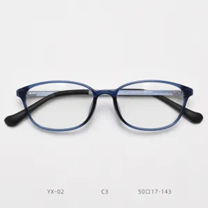 Korean style retro oval TR90 optical glasses frame lightweight prescription eyewear for women