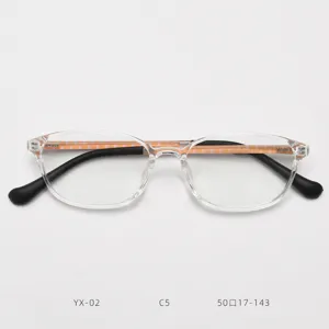 Clear TR90 optical glasses frame with polka dot temples, vintage retro style for women.