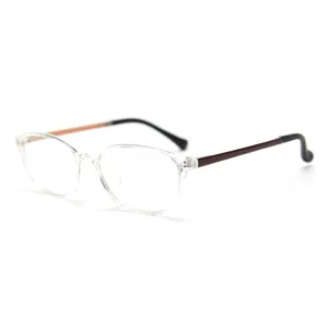 Korean style retro clear frame glasses, trendy lightweight optical frame for women.