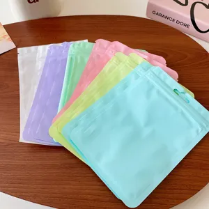 Sacchetti di plastica autosigillanti colorati macaron, confezione regalo per gioielli.