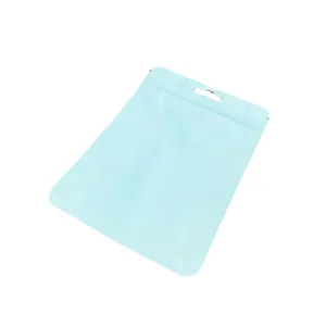 Sacchetto di plastica con zip azzurro macaron bustina di conservazione per gioielli utili