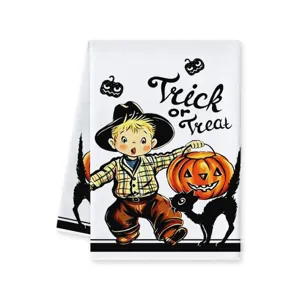 Halloween Kuchentuch Mikrofaser dekoratives Geschirrtuch festliches saugstarkes Handtuch