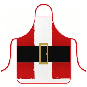 Christmas Santa Claus waterproof apron kitchen cooking baking party festive dress up item