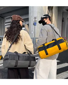 Large capacity sports duffel bag for men and women, ideal for travel, gym, and fitness training.