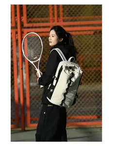 Sac à dos de sport tennis badminton pour femme, voyage léger grande capacité stylé