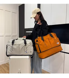 Large capacity travel duffel bag multi-functional shoulder crossbody bag for women fitness.