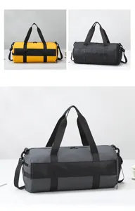 Large capacity sports duffel bag for fitness, gym, and travel. Lightweight and durable design.