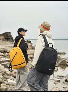 Waterproof outdoor sports backpack with dry wet separation and shoe compartment, casual daypack.