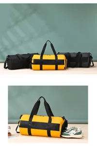 Gym duffel bag for men and women large capacity sports travel bag with shoe compartment
