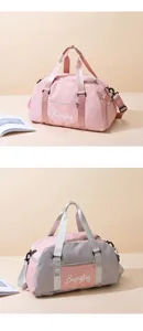 Sac de sport imperméable avec compartiment à chaussures et séparation sec humide voyage.