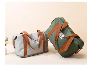 Grande borsa da viaggio in tessuto Oxford, borsone sportivo per palestra con tracolla per esterni.